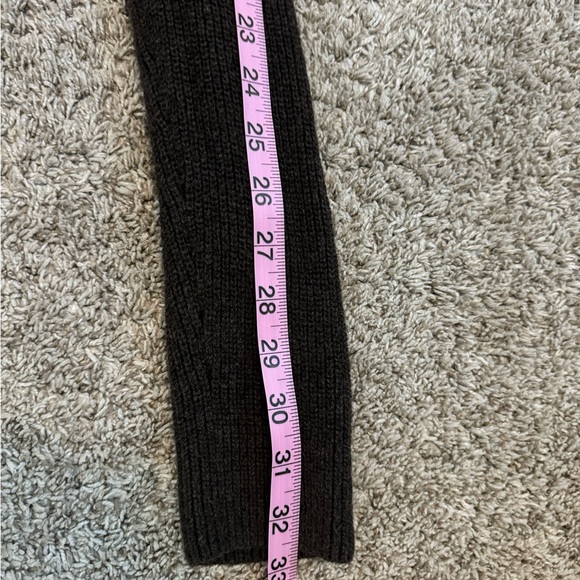 Lands’ End Open Flow Wool Blend Ribbed Cardigan - Picture 6 of 8